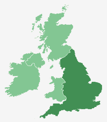 England in the United Kingdom & Ireland