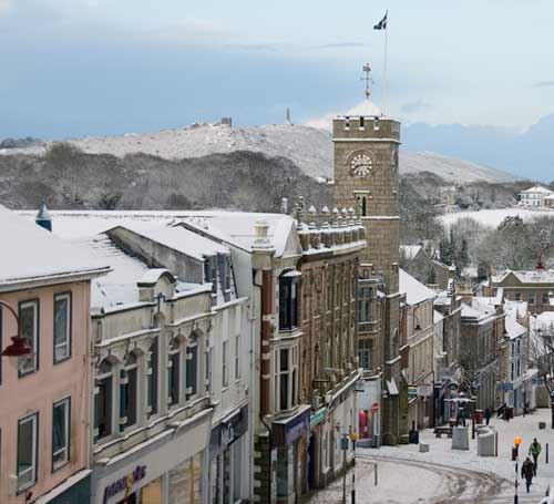 Redruth Redruth in the snow