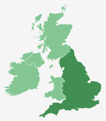 England in the United Kingdom & Ireland England in the United Kingdom & Ireland